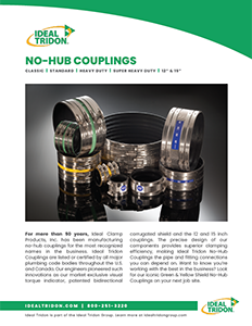 No-Hub Couplings Brochure